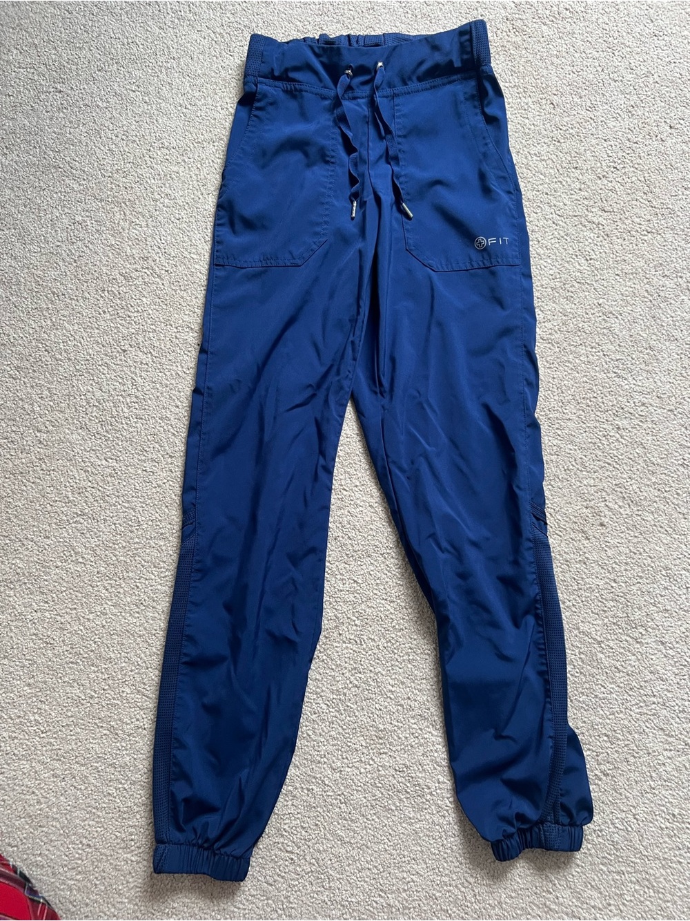 White Cross Navy Blue Women's Scrub Pants